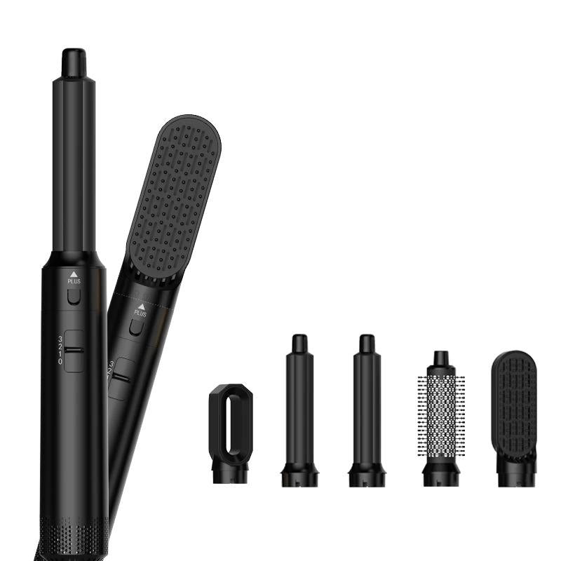 Hot Air Brush 5 in 1 Hair Dryer Set, Straightener Curler Styler Comb