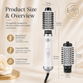 Auto Rotating Ionic Hot Air Brush with 2 Brush Heads