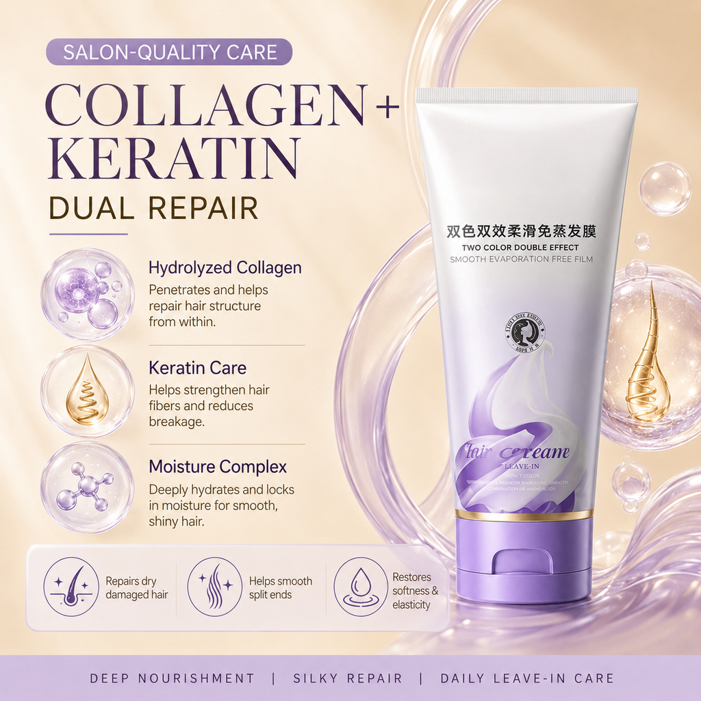 Keratin Collagen Leave-In Smoothing Hair Mask