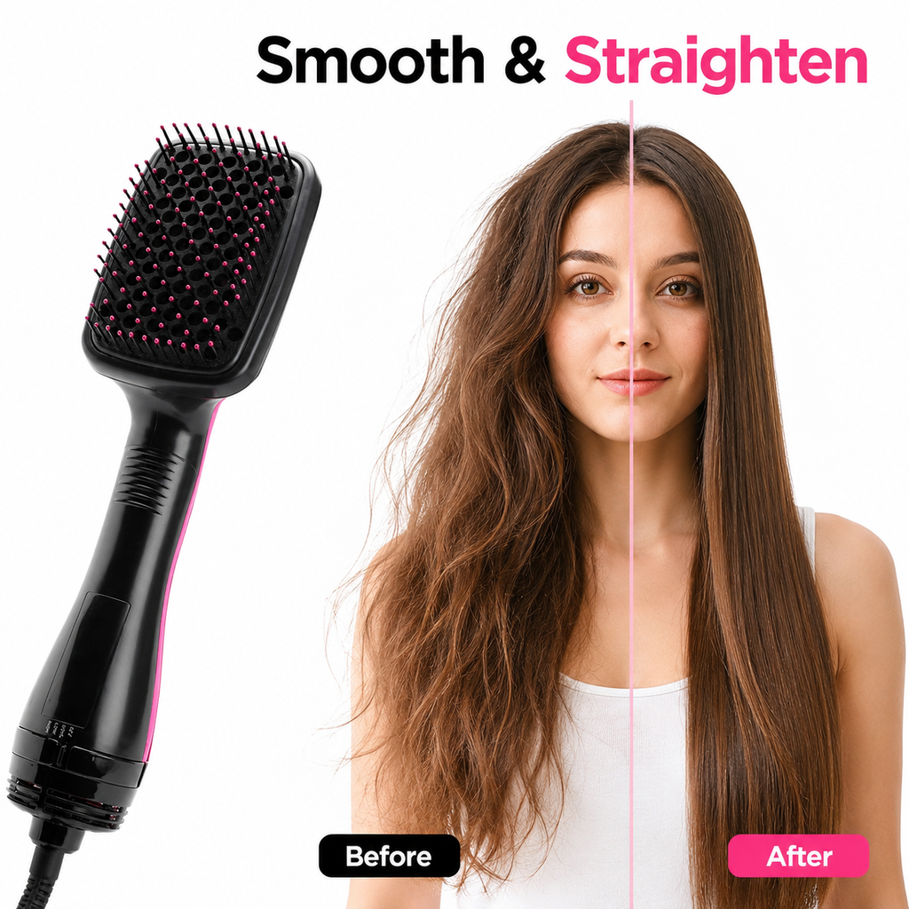 Multifunctional Hot Air Hair Styling Brush