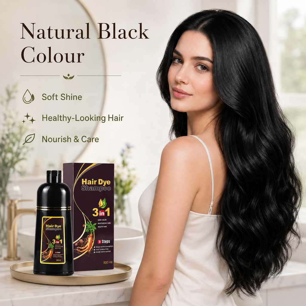 3 In 1 Natural Herbal Hair Dye Shampoo 500ml