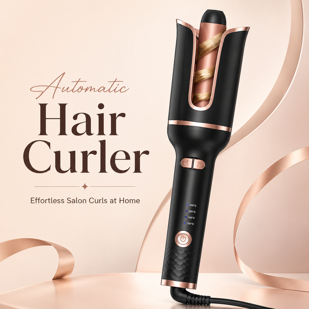 Auto Rotate Hair Curling Iron,Curler for All Hair Types