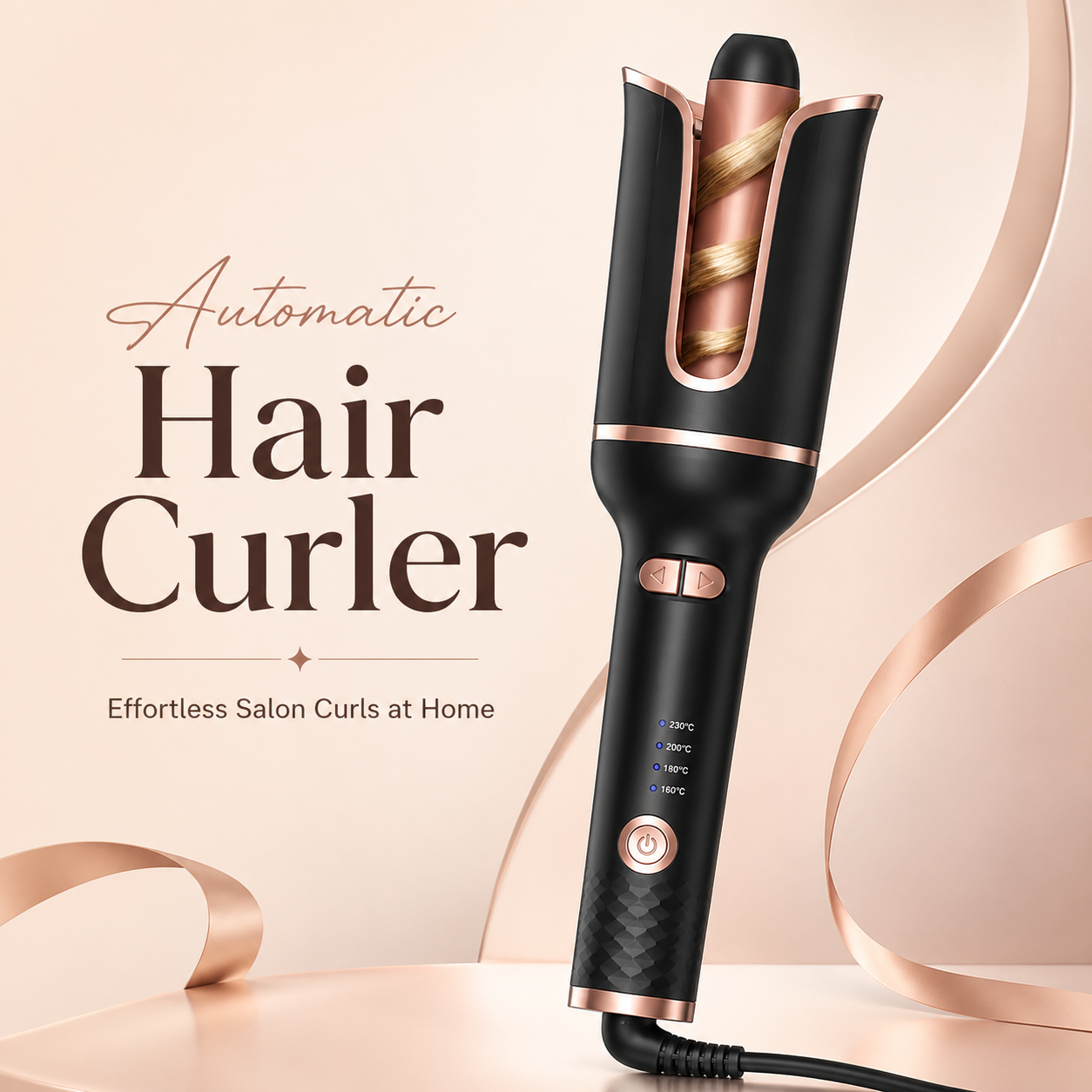 Auto Rotate Hair Curling Iron,Curler for All Hair Types
