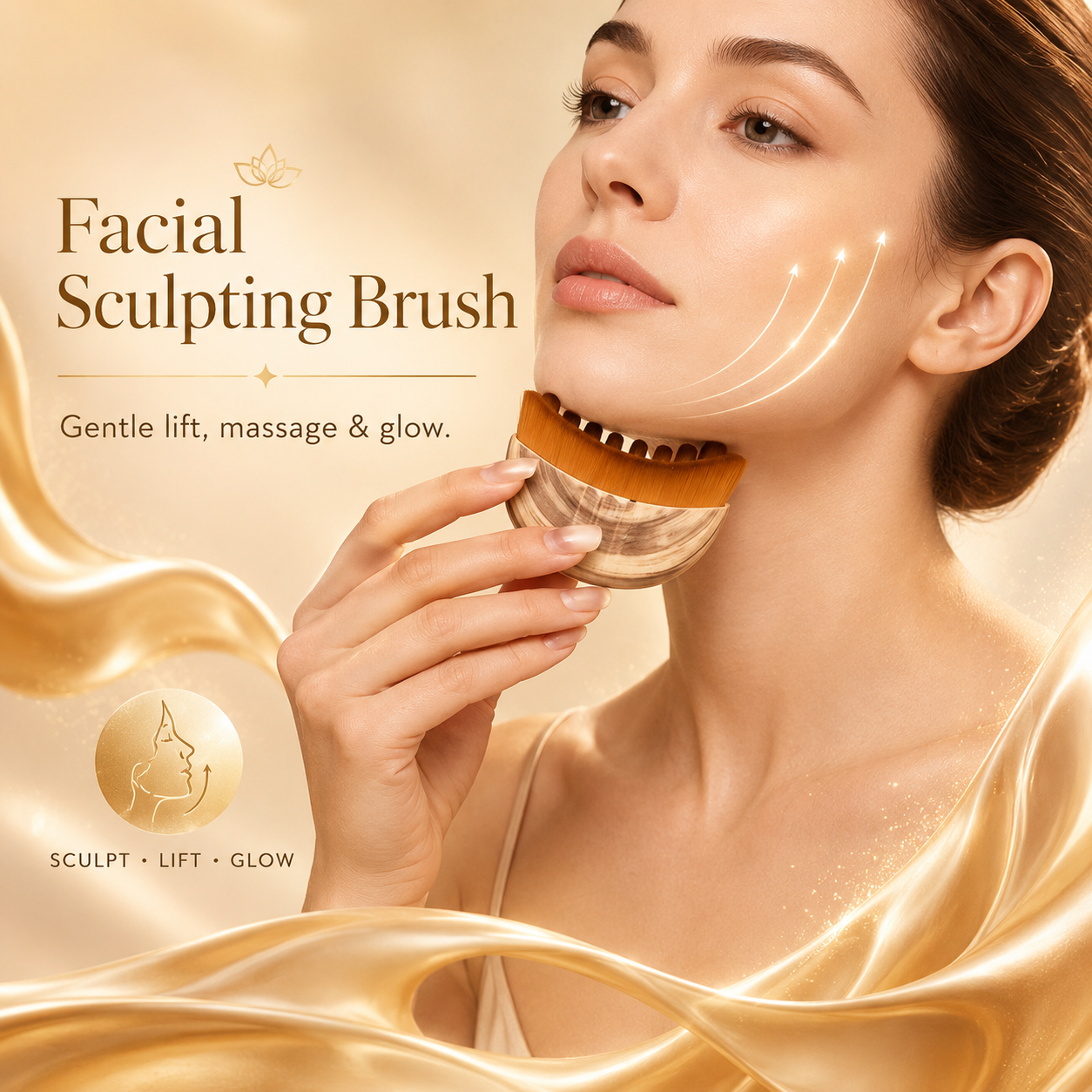 Face Sculpting Massage Comb, Lifting Contour Tool for Jaw Neck Skin Massage