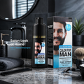 Plant Extract Men Hair & Beard Color Shampoo 200ml