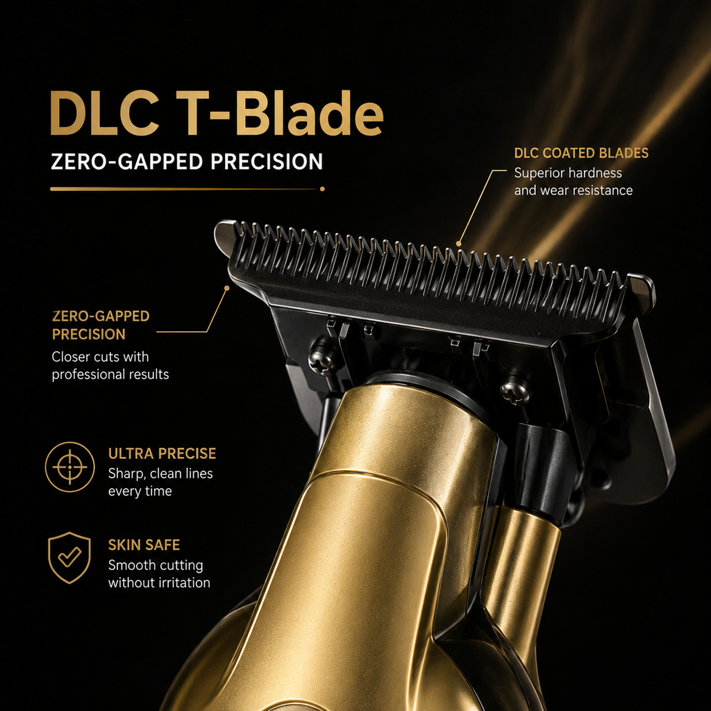2293 Metal Body Cordless Hair Clipper with Digital Display