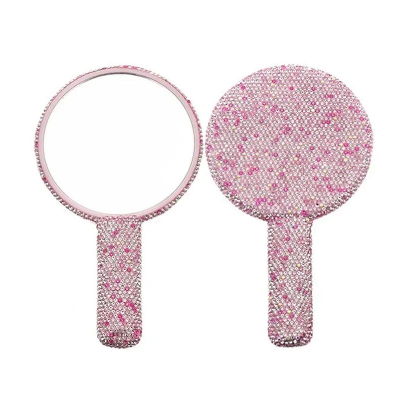 Full Diamond Bling Handheld Makeup Mirror