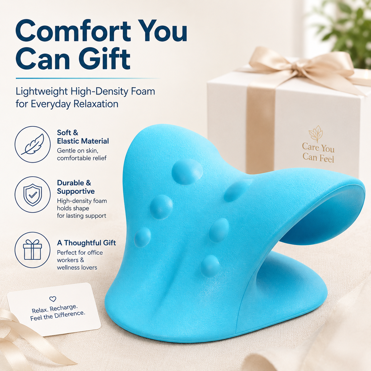 Physical Therapy Neck Shoulder Relaxer Traction Pillow