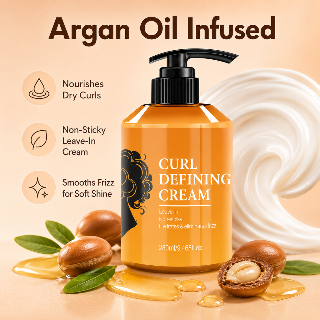 Non-Sticky Hydrating Curl Defining Cream