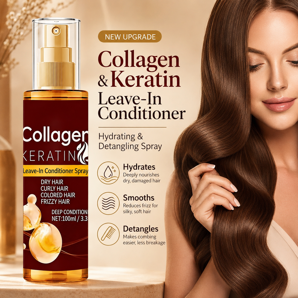 Upgraded Collagen Keratin Leave-In Conditioning Spray