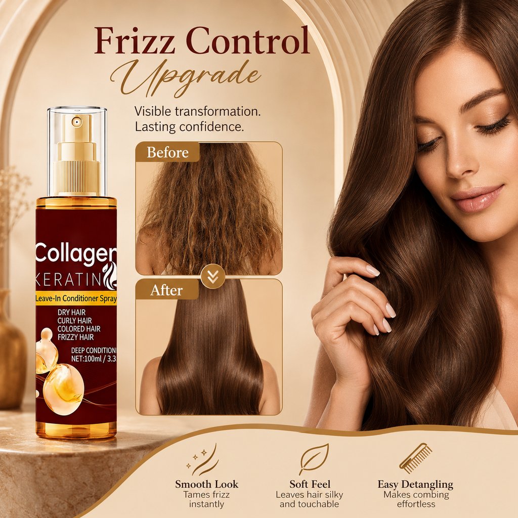 Upgraded Collagen Keratin Leave-In Conditioning Spray