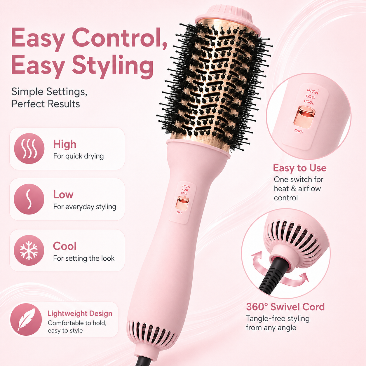 3 In 1 One Step Hot Air Styling Brush
