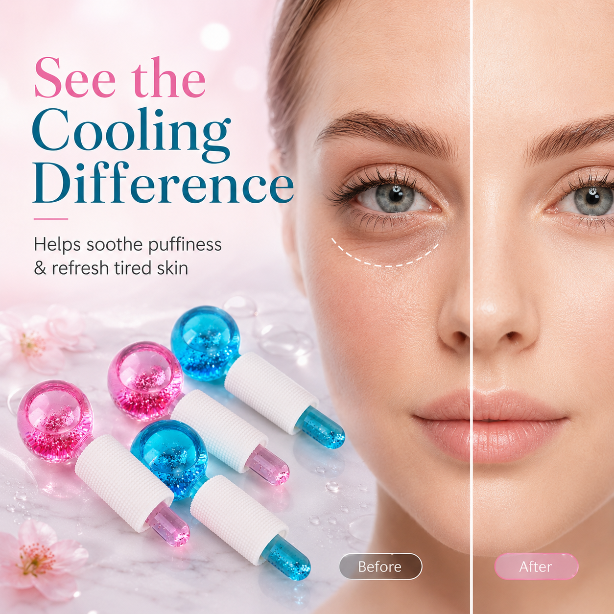 Facial Cooling Ice Globes Massage Tool