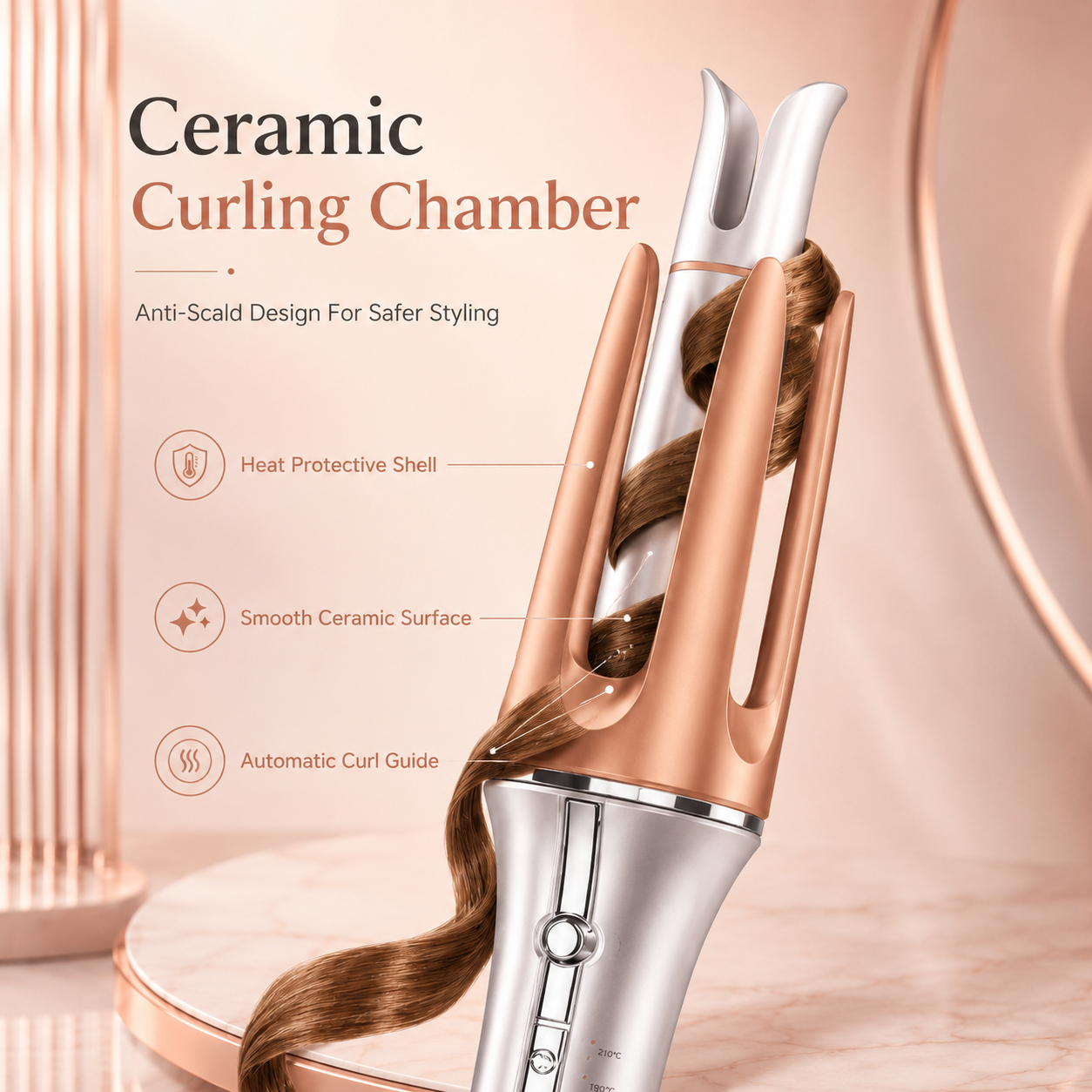 Automatic Spin Ceramic Hair Curler
