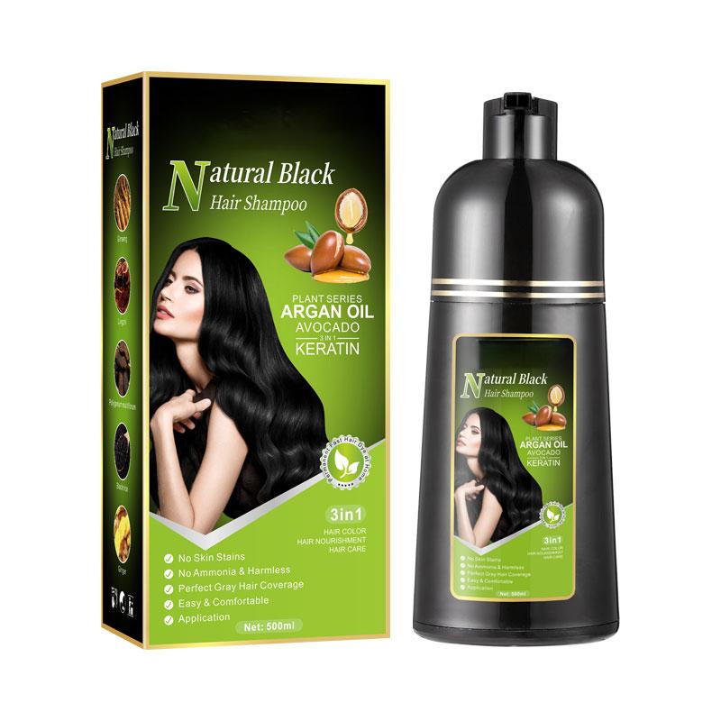 3-in-1 Plant Hair Color Shampoo Dark Brown