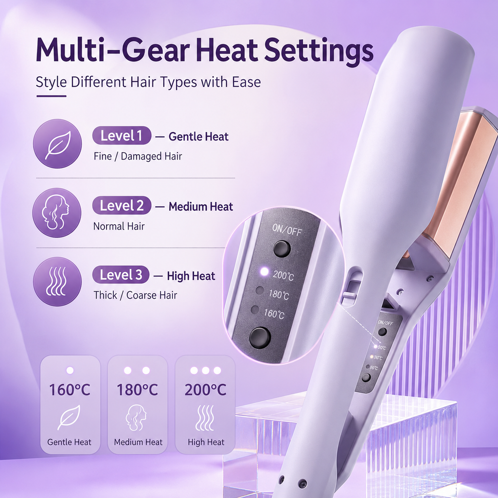 32MM Negative Ion French Egg Roll Hair Waver