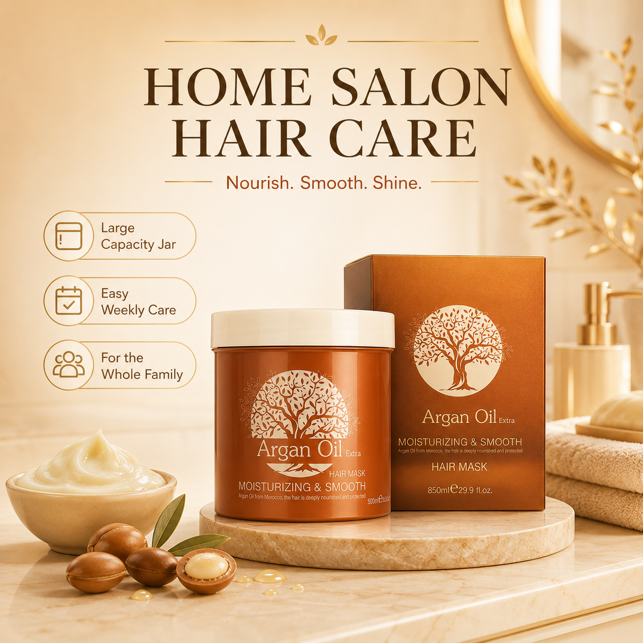 Moisturizing Smooth Argan Oil Hair Mask