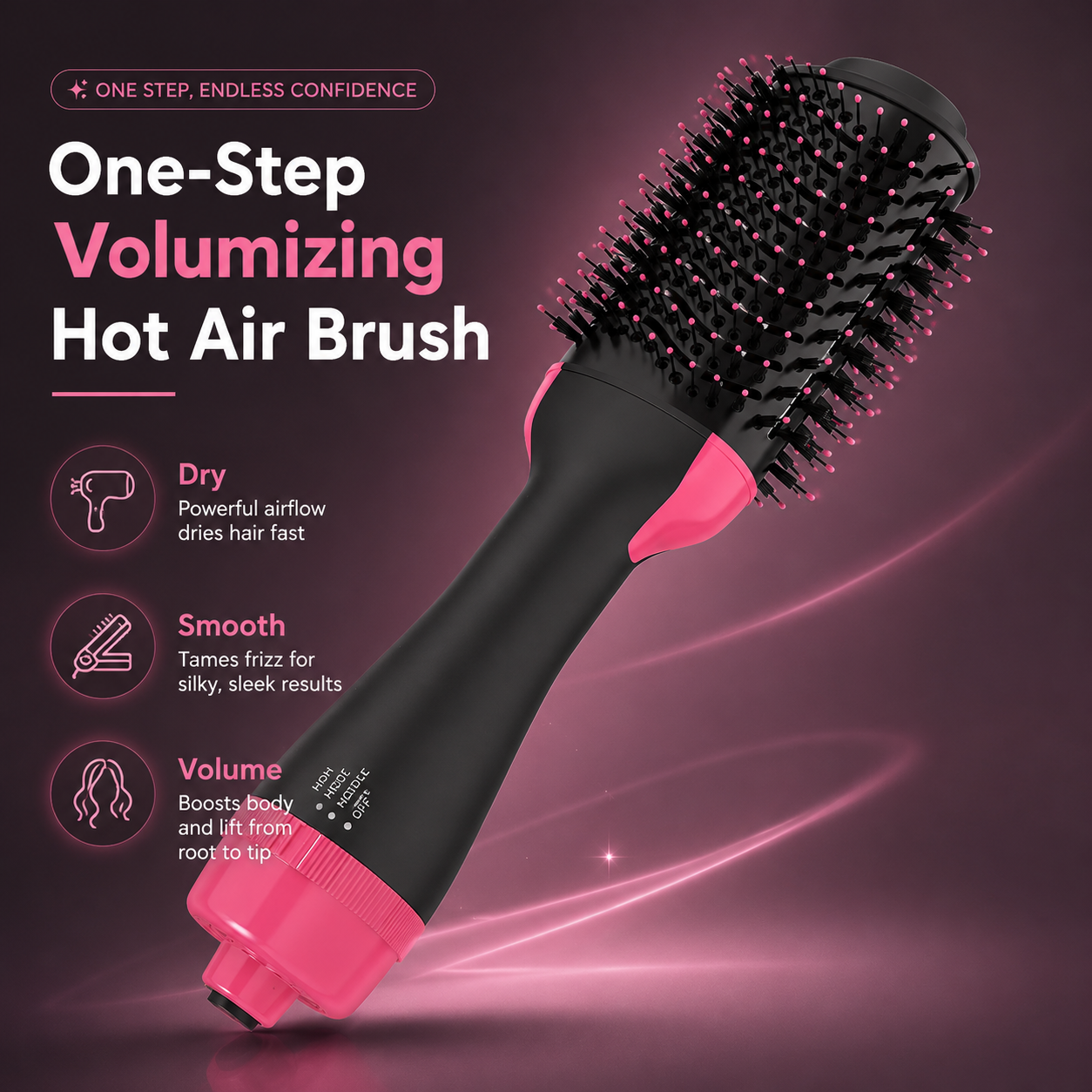 2-in-1 One-Step Hot Air Brush Dryer & Volumizer