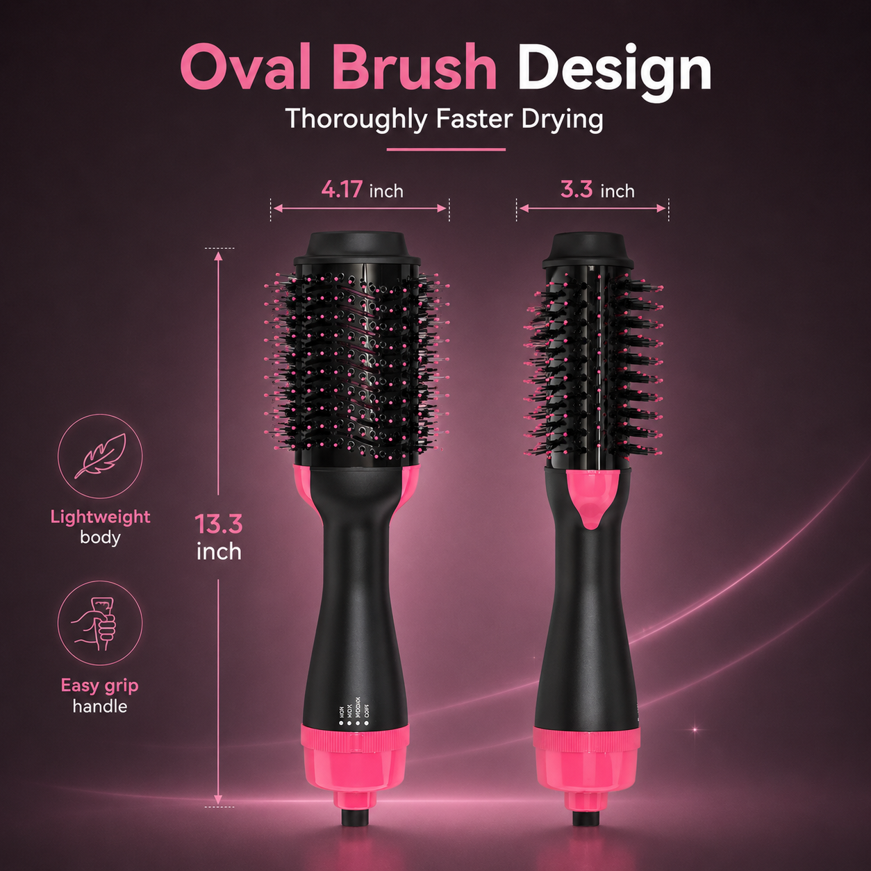 2-in-1 One-Step Hot Air Brush Dryer & Volumizer