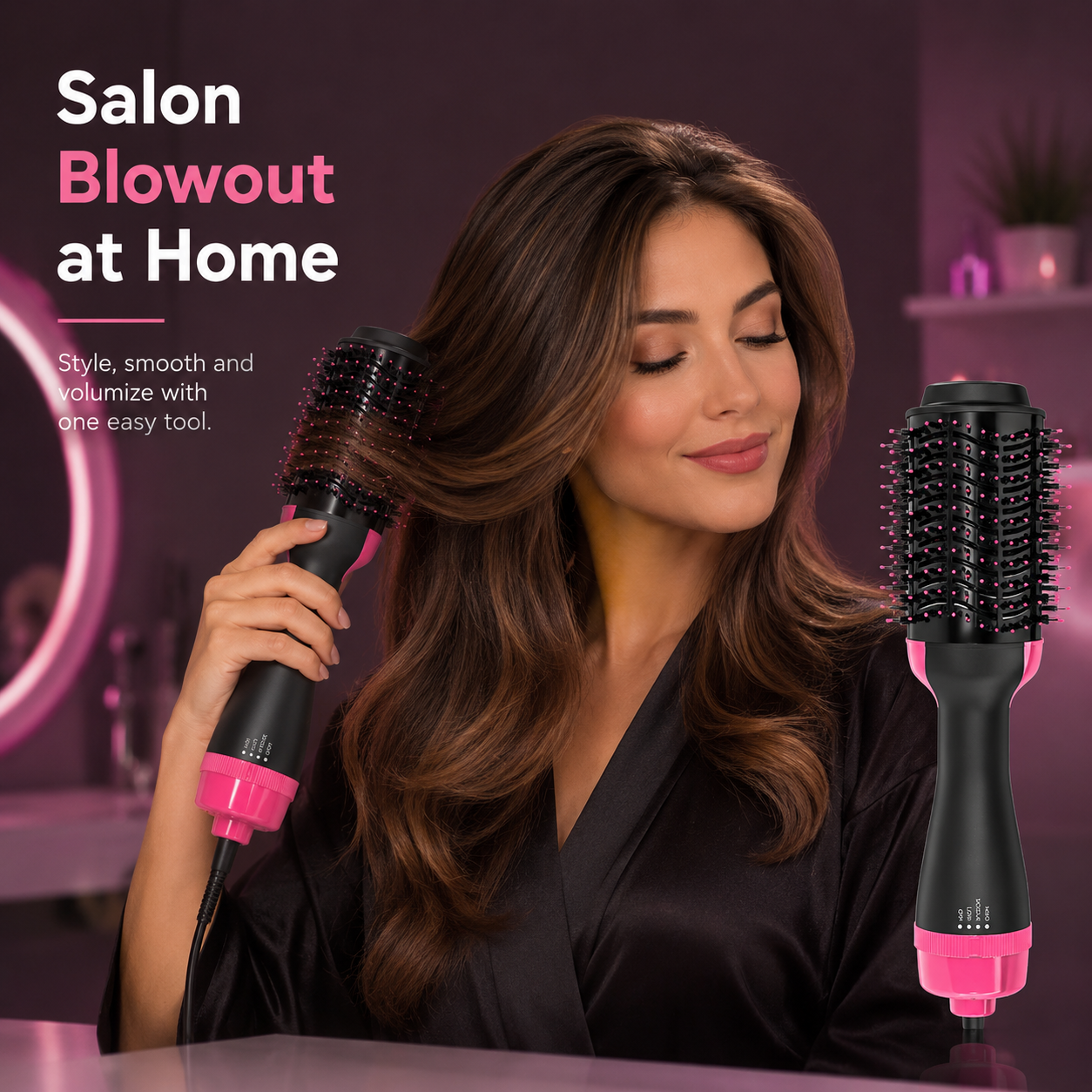 2-in-1 One-Step Hot Air Brush Dryer & Volumizer