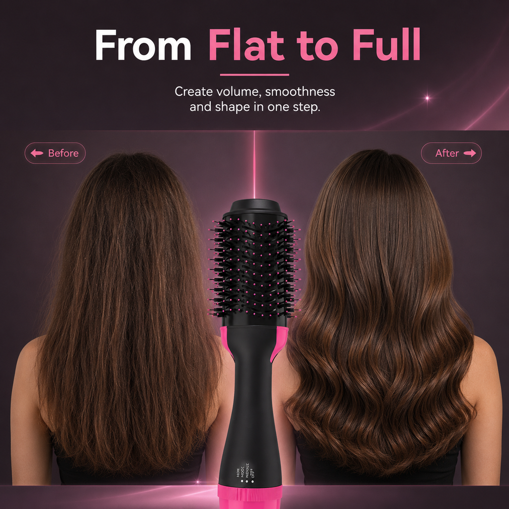 2-in-1 One-Step Hot Air Brush Dryer & Volumizer