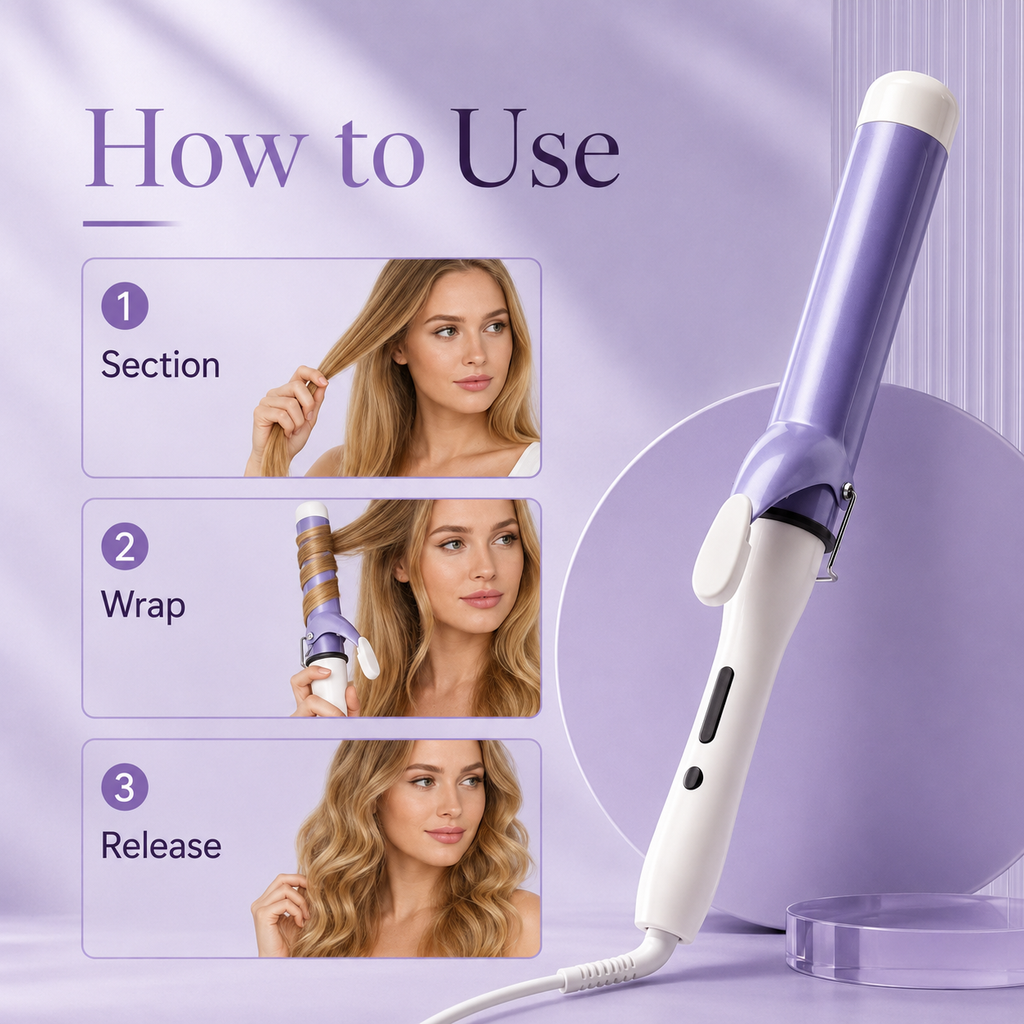 40mm Big Wave Ceramic Curling Iron