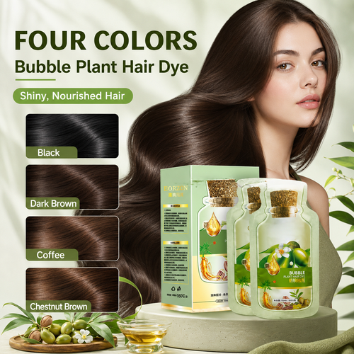 10 Mins Plant Bubble Hair Dye for Gray Coverage