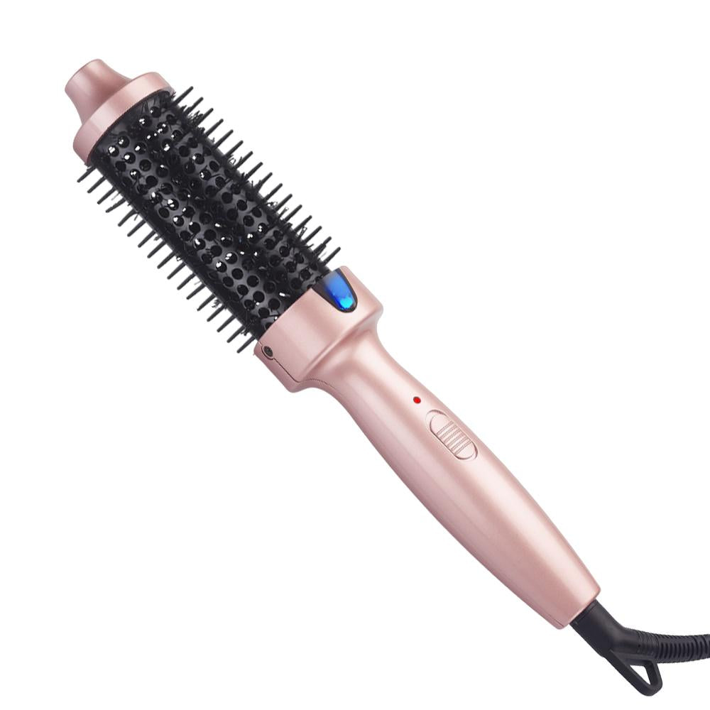 Portable Thermal Round Hot Brush,  Long Last Fluffy Hair Styling Comb