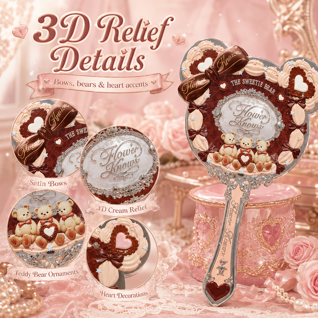 THE SWEETIE BEAR COLLECTION Makeup Hand Mirrors Cosmetic Mirror