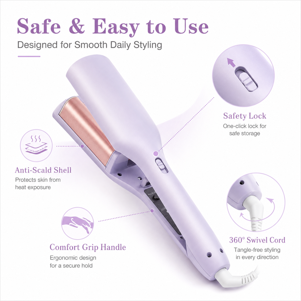 32MM Negative Ion French Egg Roll Hair Waver