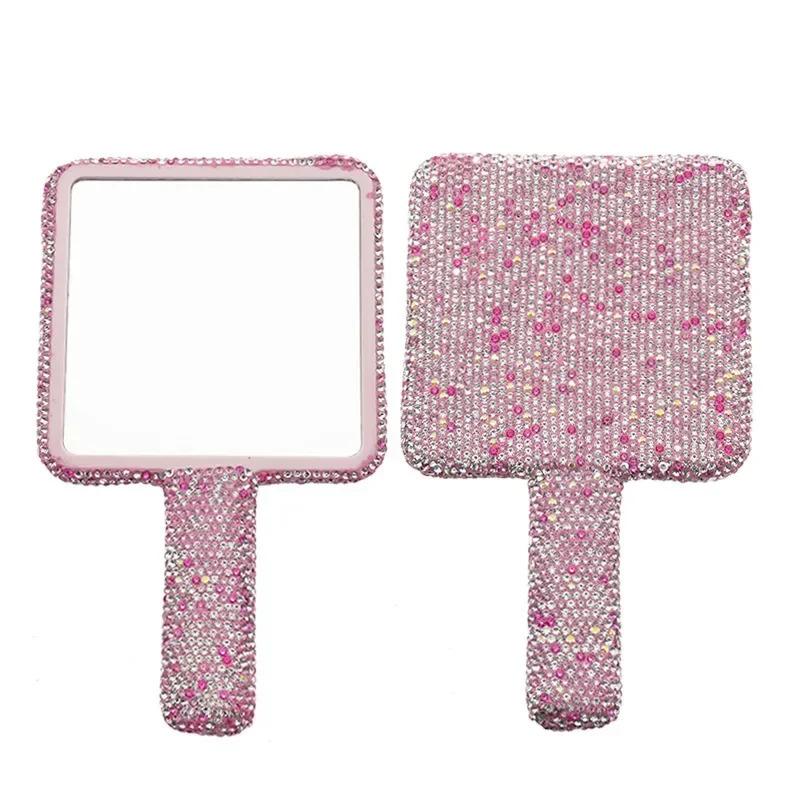 Full Diamond Bling Handheld Makeup Mirror