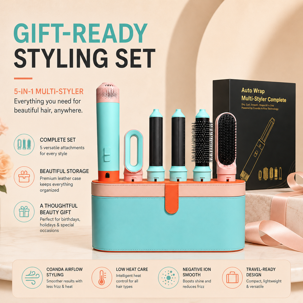 5-in-1 Interchangeable Hot Air Multi Hair Styling Set