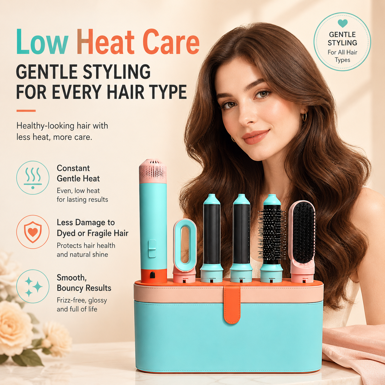 5-in-1 Interchangeable Hot Air Multi Hair Styling Set