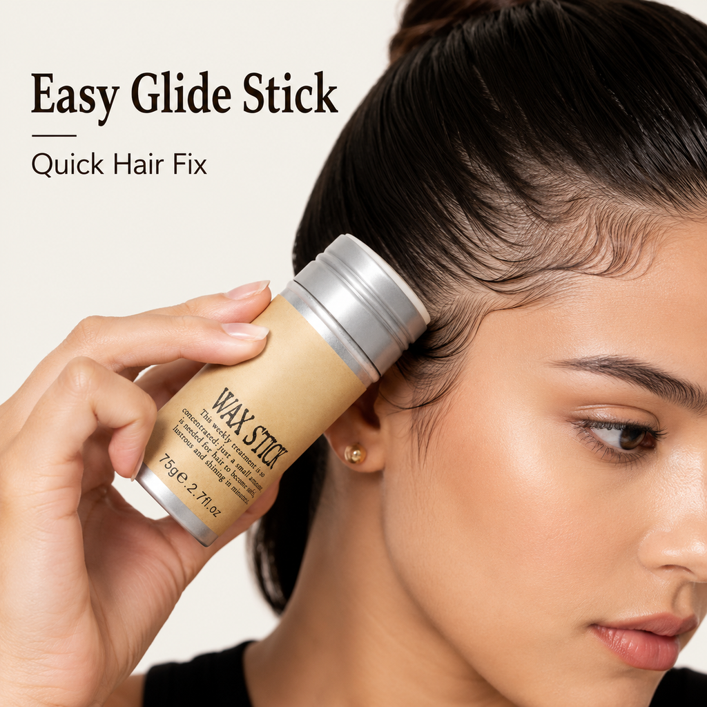 Portable Hair Wax Stick, Anti-Flyaway Baby Hair Edge Control Styling Wax