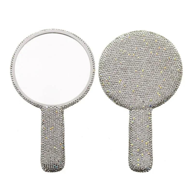 Full Diamond Bling Handheld Makeup Mirror