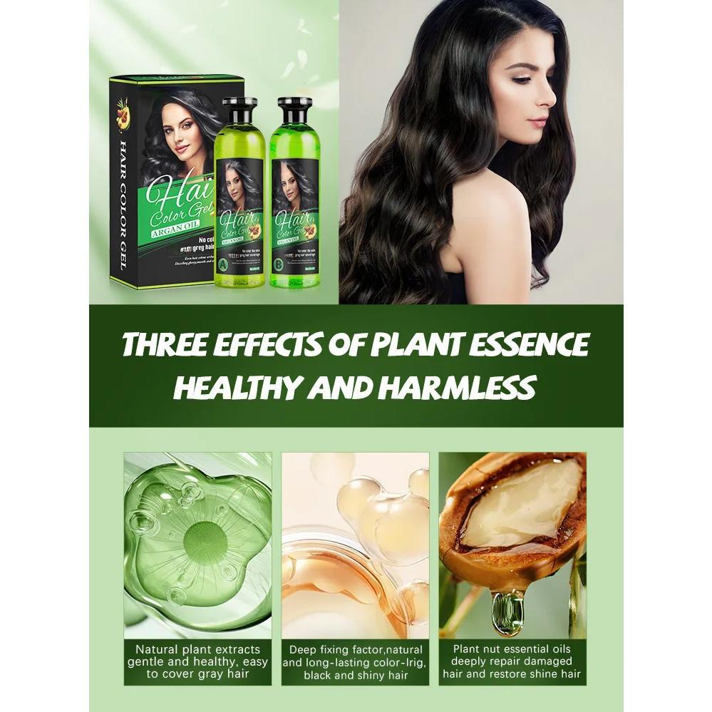 Temporary Black Hair Color Gel for Gray Hair Touch-Ups