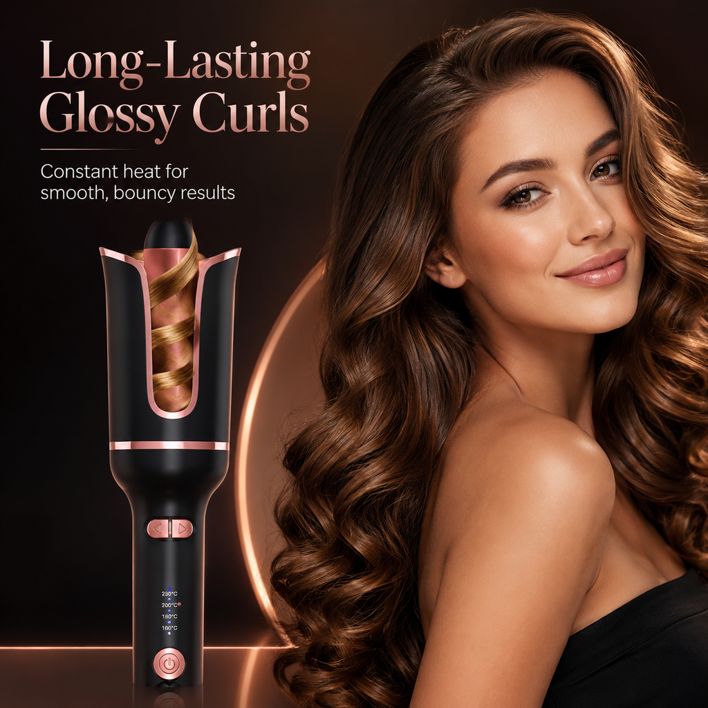Auto Rotate Hair Curling Iron,Curler for All Hair Types