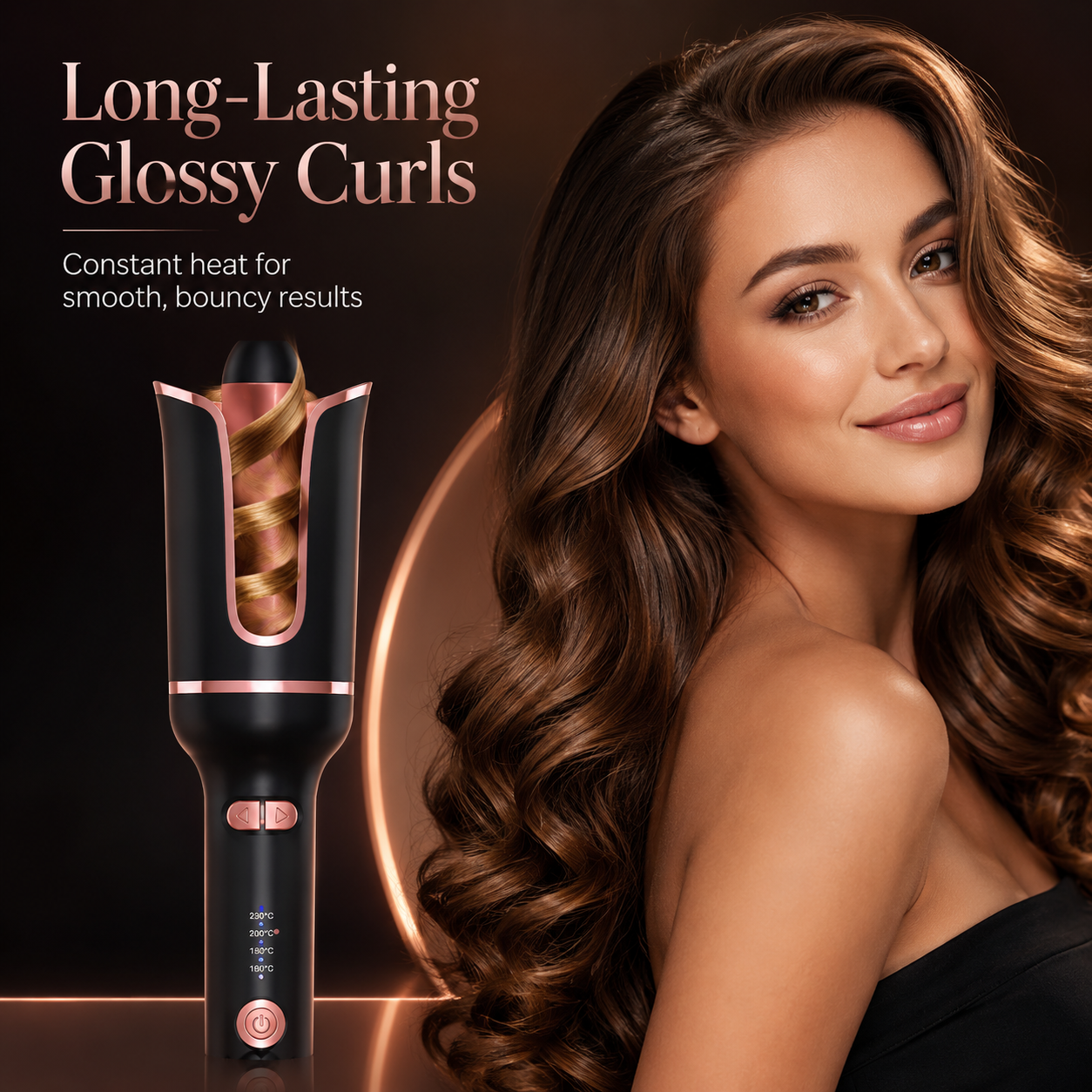 Auto Rotate Hair Curling Iron,Curler for All Hair Types
