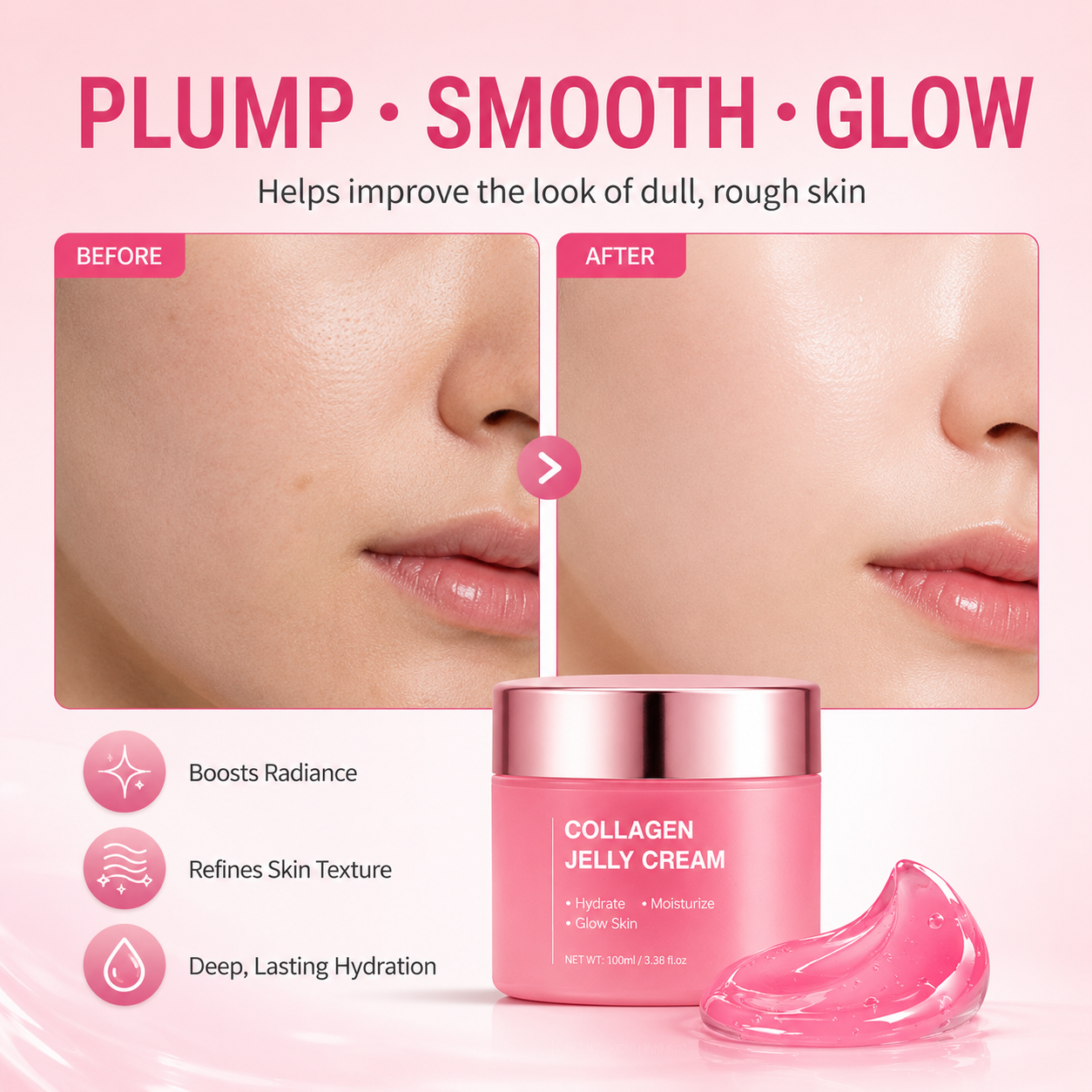 Moisturizing Collagen Jelly Skin Firming Cream Mask