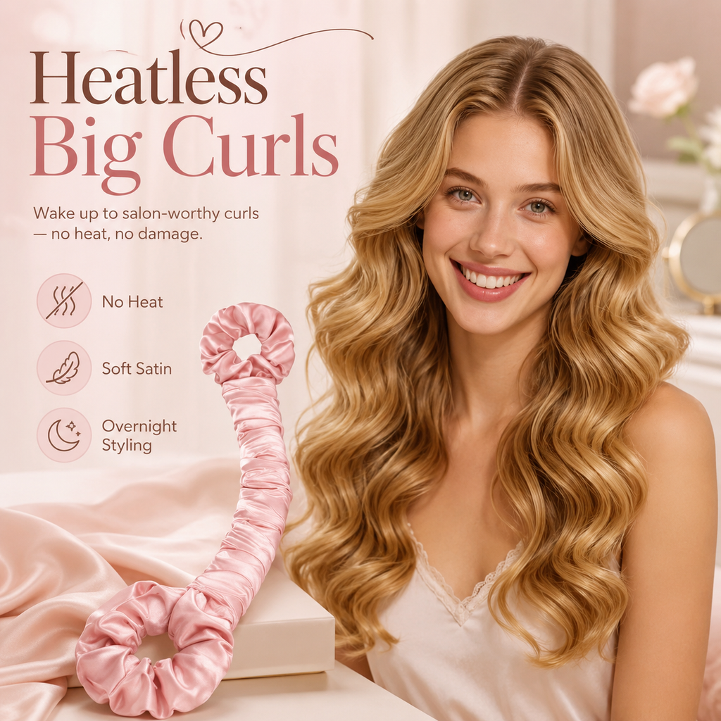 Sleep Heatless Satin Curling Rod Set