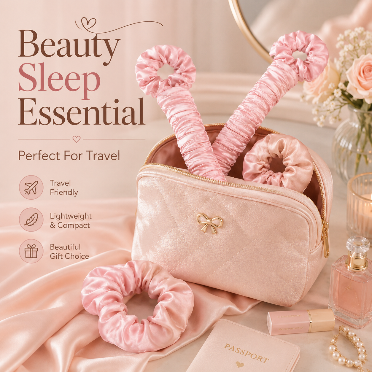 Sleep Heatless Satin Curling Rod Set