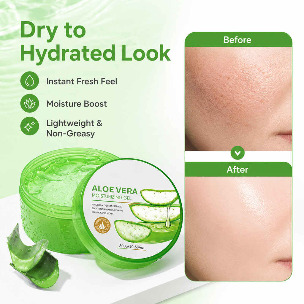 300g Natural Soothing Aloe Vera Moisturizing Gel