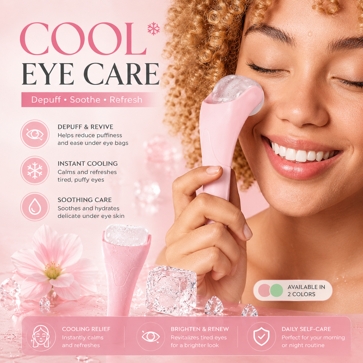 Cool Eye Care Ice Roller Massager