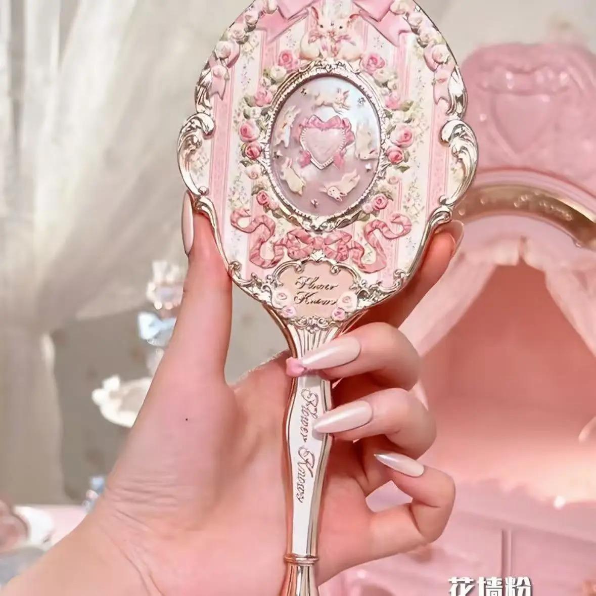 Vintage Bonnie Garden Mirror – Classic Portable Vanity Mirror