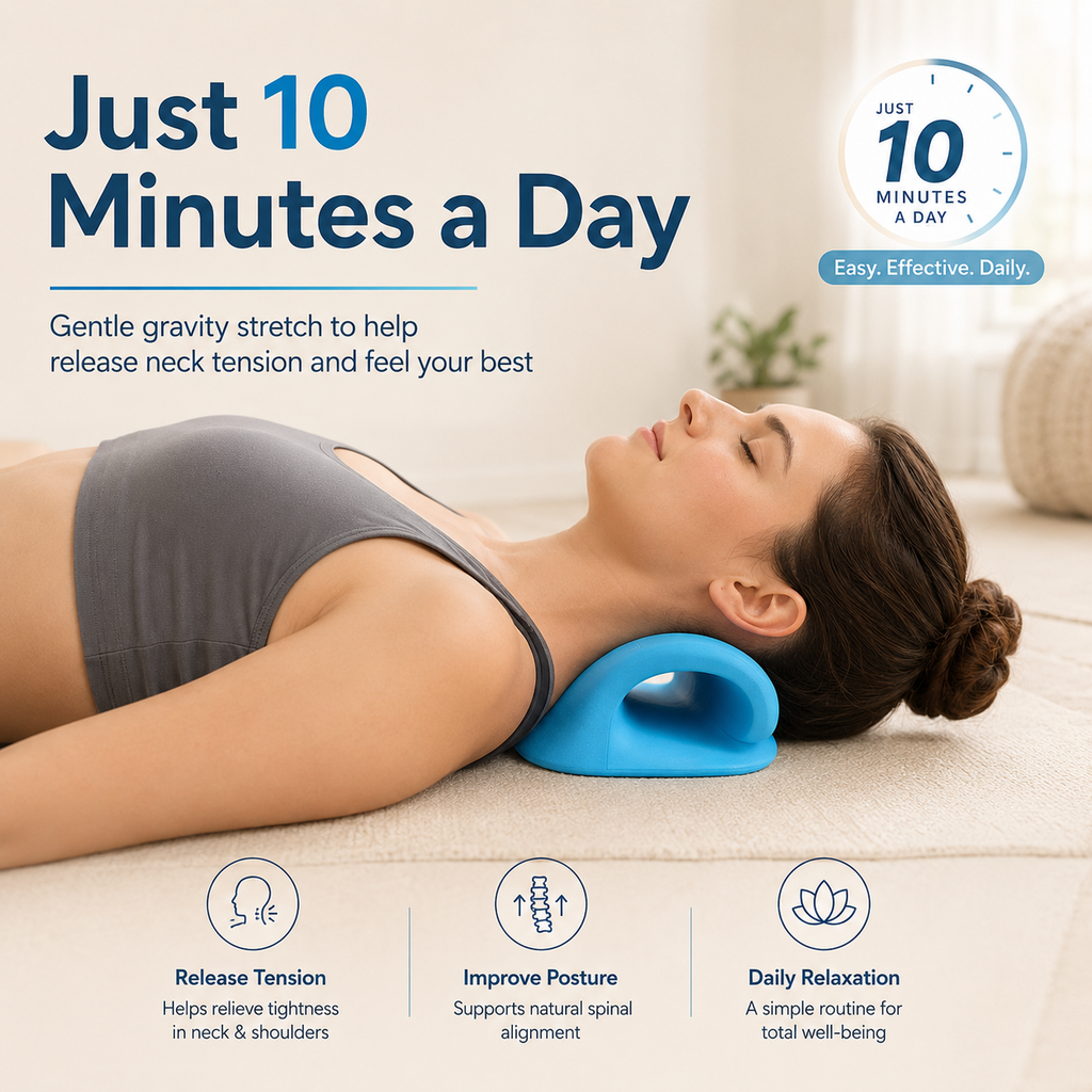 Physical Therapy Neck Shoulder Relaxer Traction Pillow