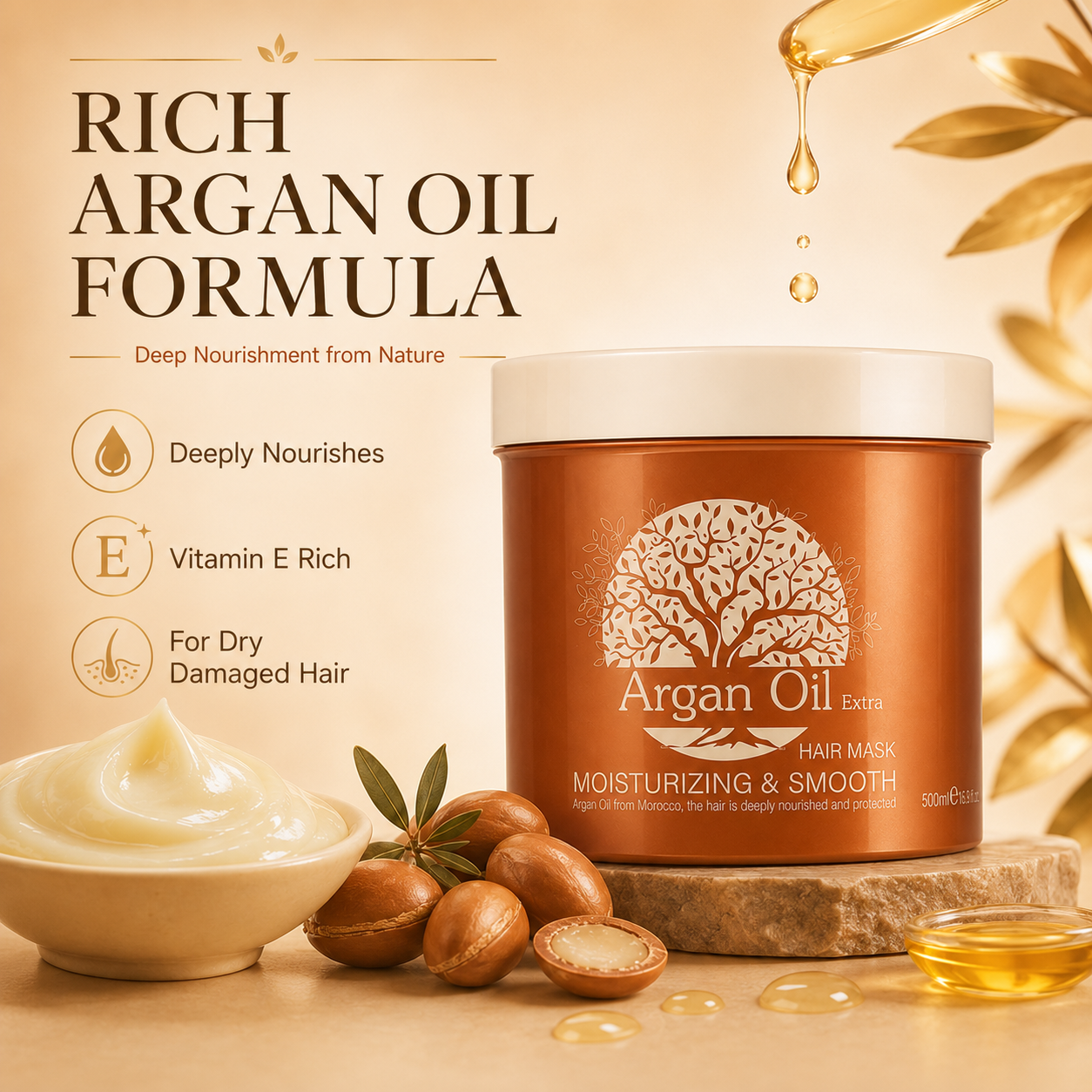 Moisturizing Smooth Argan Oil Hair Mask