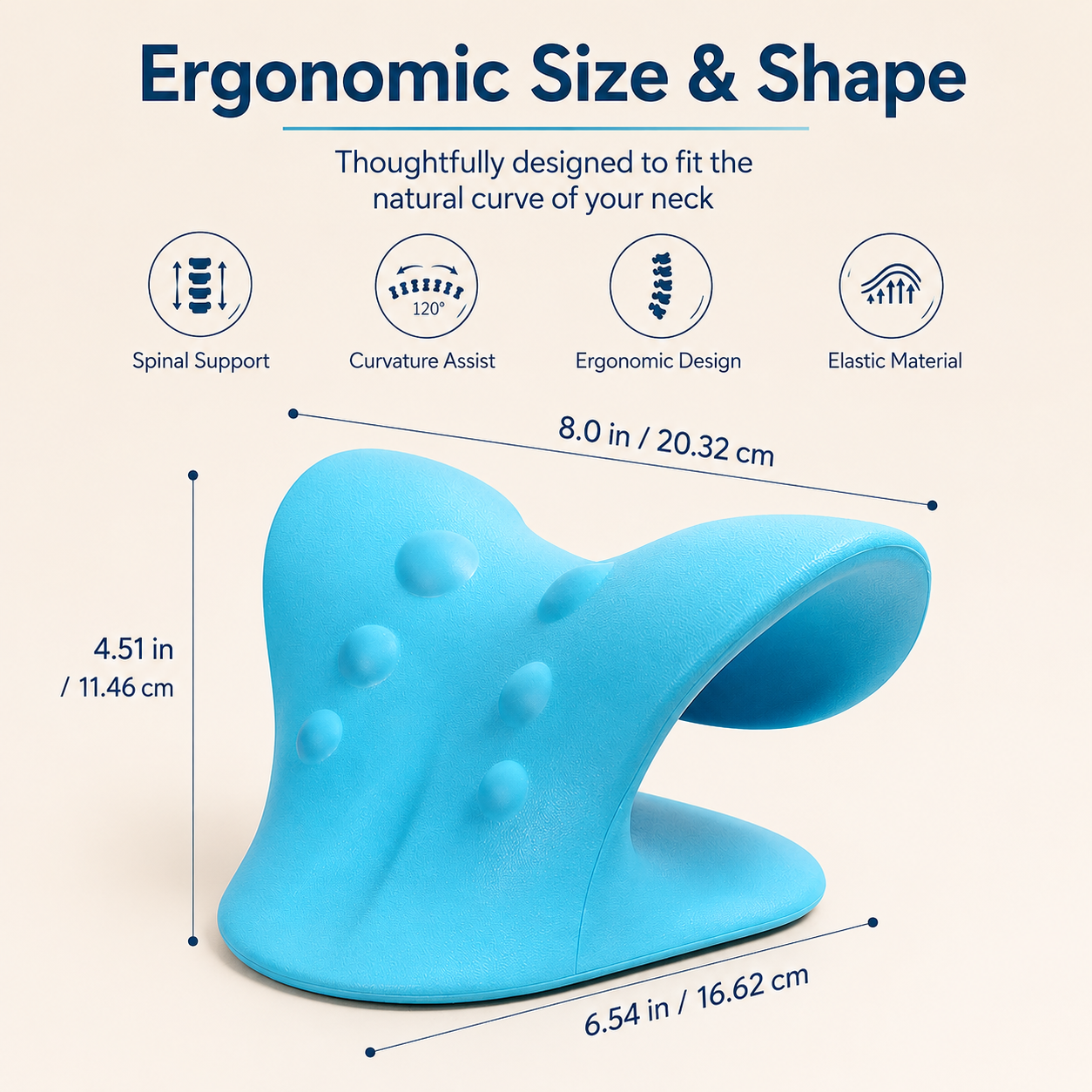 Physical Therapy Neck Shoulder Relaxer Traction Pillow