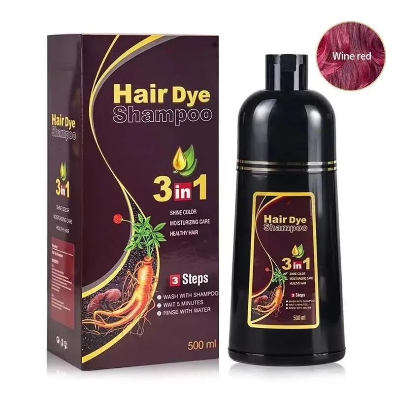 3 In 1 Natural Herbal Hair Dye Shampoo 500ml