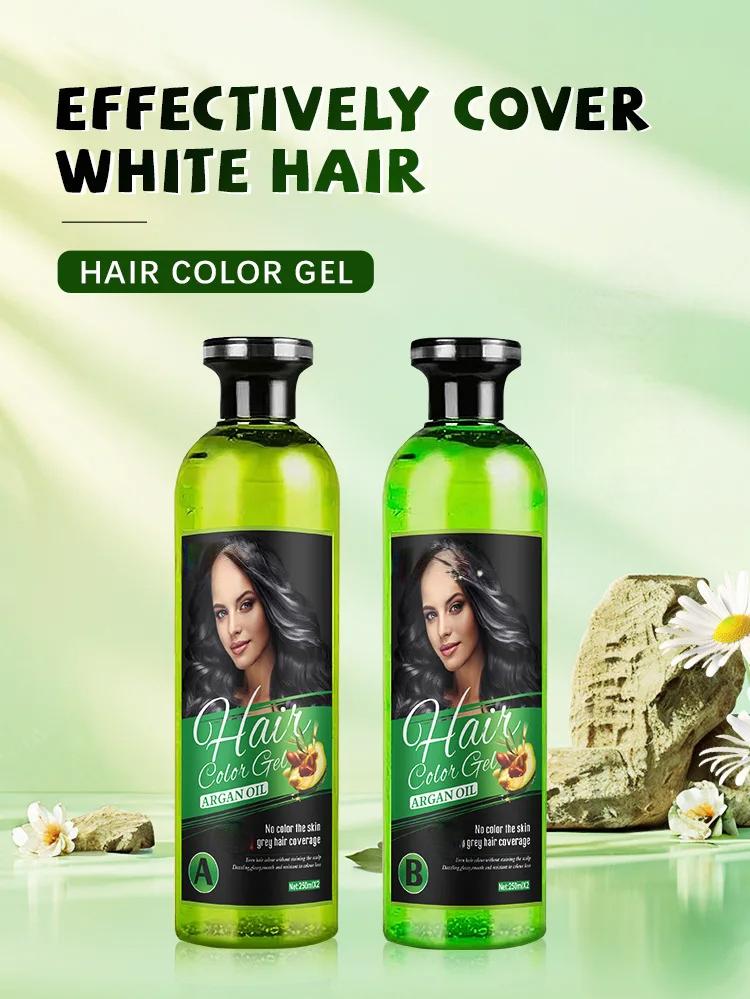 Temporary Black Hair Color Gel for Gray Hair Touch-Ups