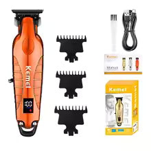 2293 Metal Body Cordless Hair Clipper with Digital Display